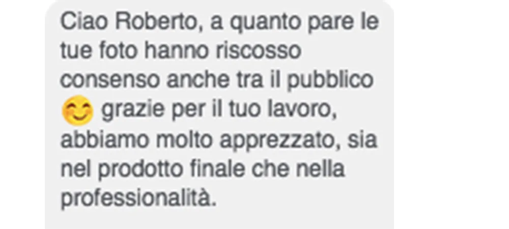 Recensione fotografica clienti Roma